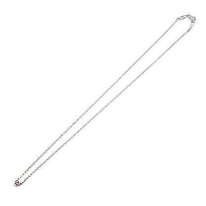 Tiffany & Co by the Yard 925 Pink Saffiano Pendant Silver — view 3