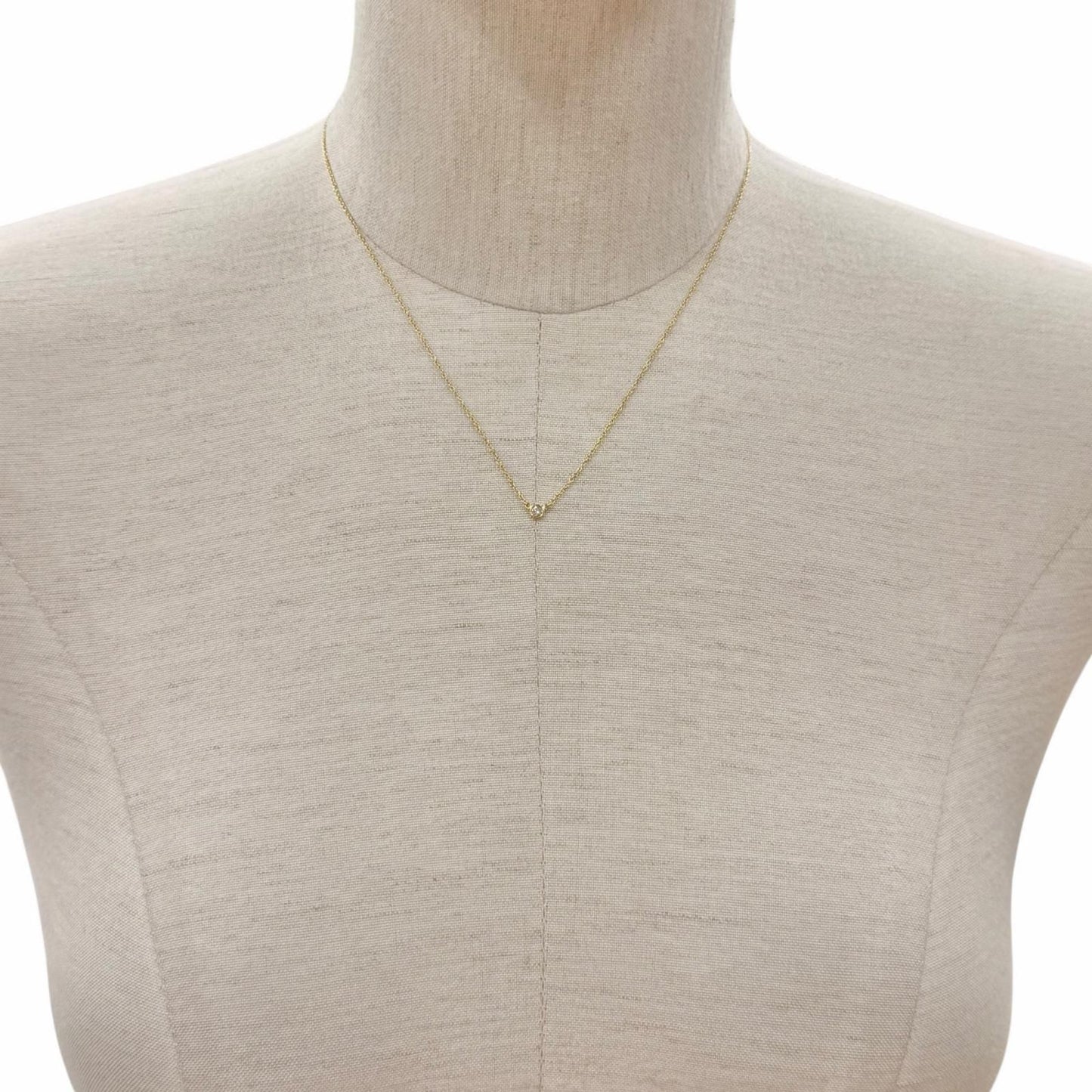 Tiffany & Co by the Yard Elsa Peretti 750 Diamond Diameter 3.4 Necklace Yellow — view 3