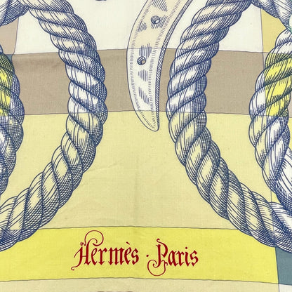 Hermes Carre 140 Large Della Cavalleria Scarf Cashmere Multicolor — view 6