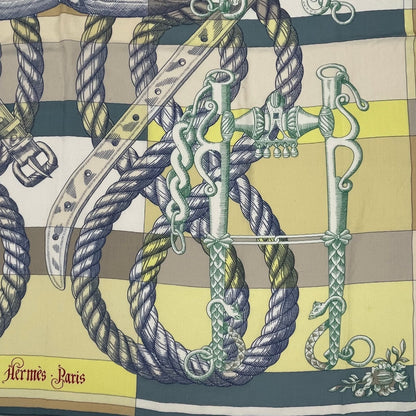 Hermes Carre 140 Large Della Cavalleria Scarf Cashmere Multicolor — view 5