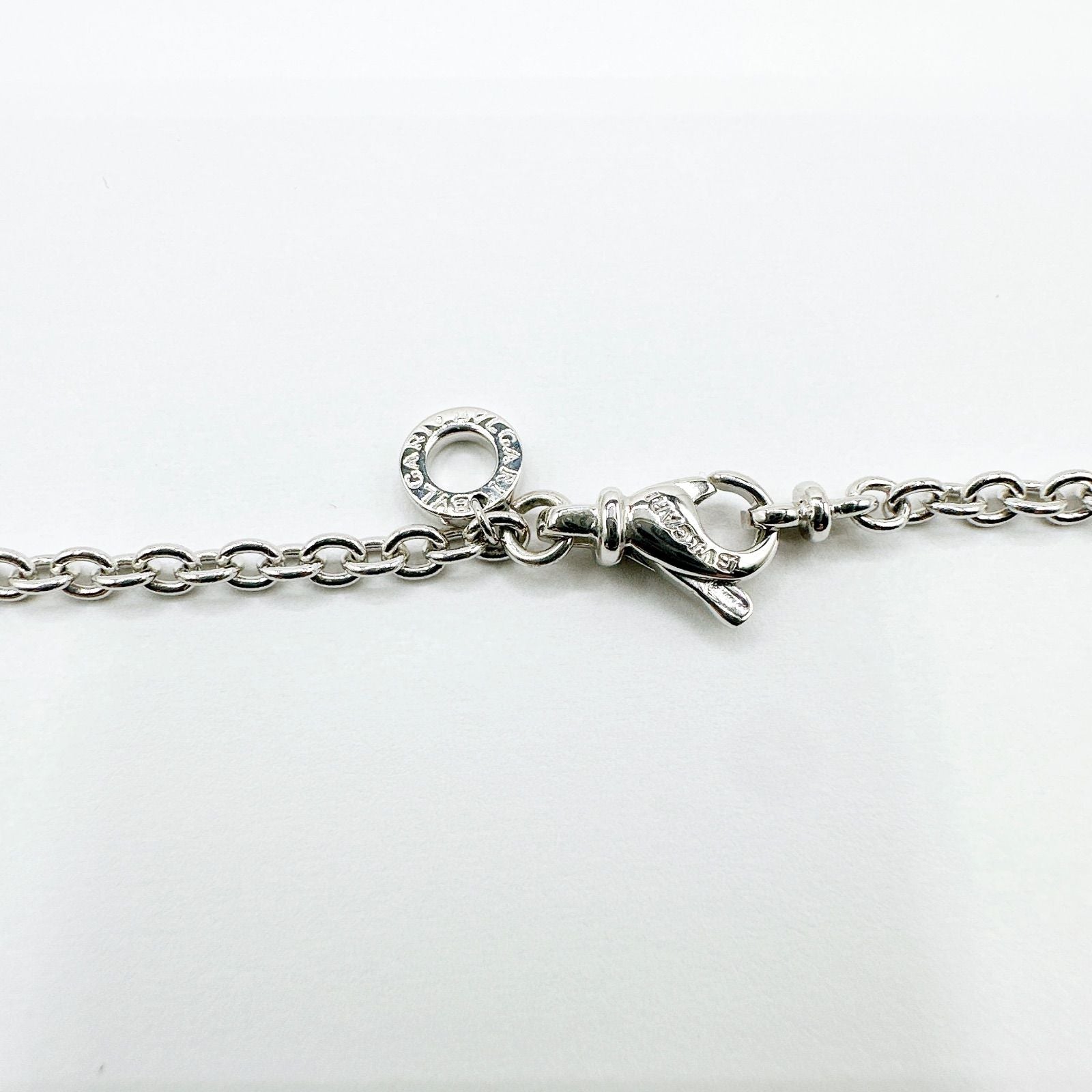 Bvlgari Diamond White Gold Necklace 43 cm — view 6