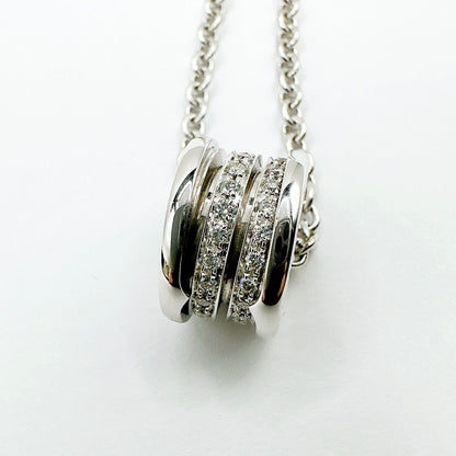 Bvlgari Diamond White Gold Necklace 43 cm — view 3
