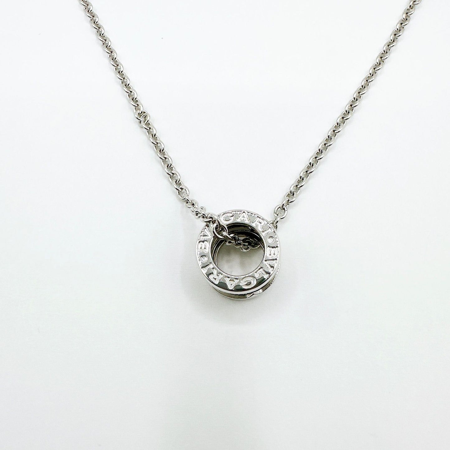 Bvlgari Diamond White Gold Necklace 43 cm — view 8