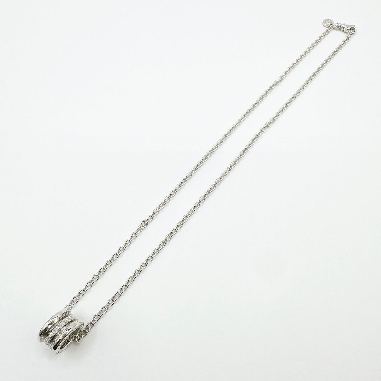 Bvlgari Diamond White Gold Necklace 43 cm — view 9