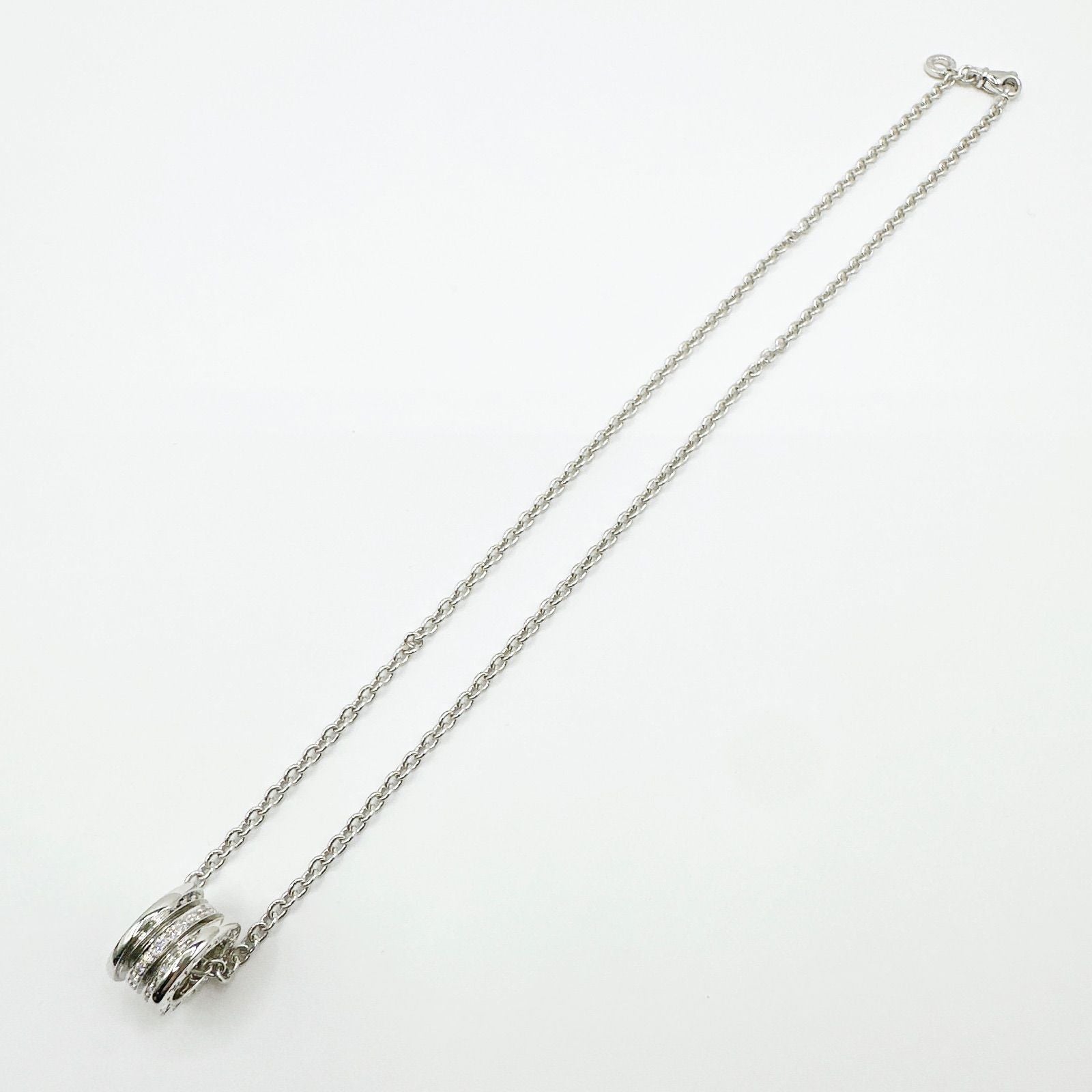 Bvlgari Diamond White Gold Necklace 43 cm — view 9