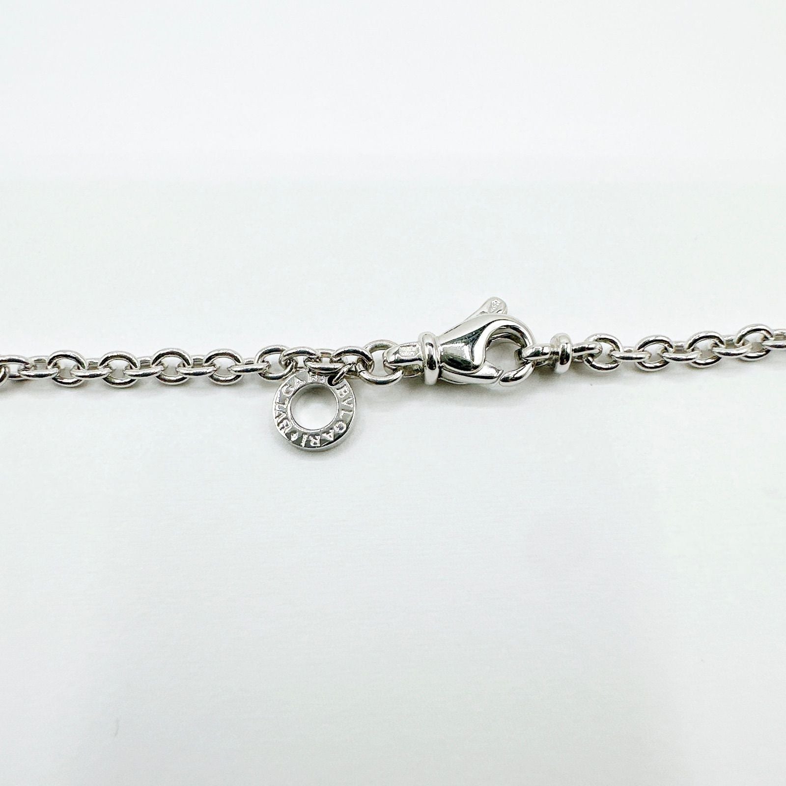 Bvlgari Diamond White Gold Necklace 43 cm — view 7