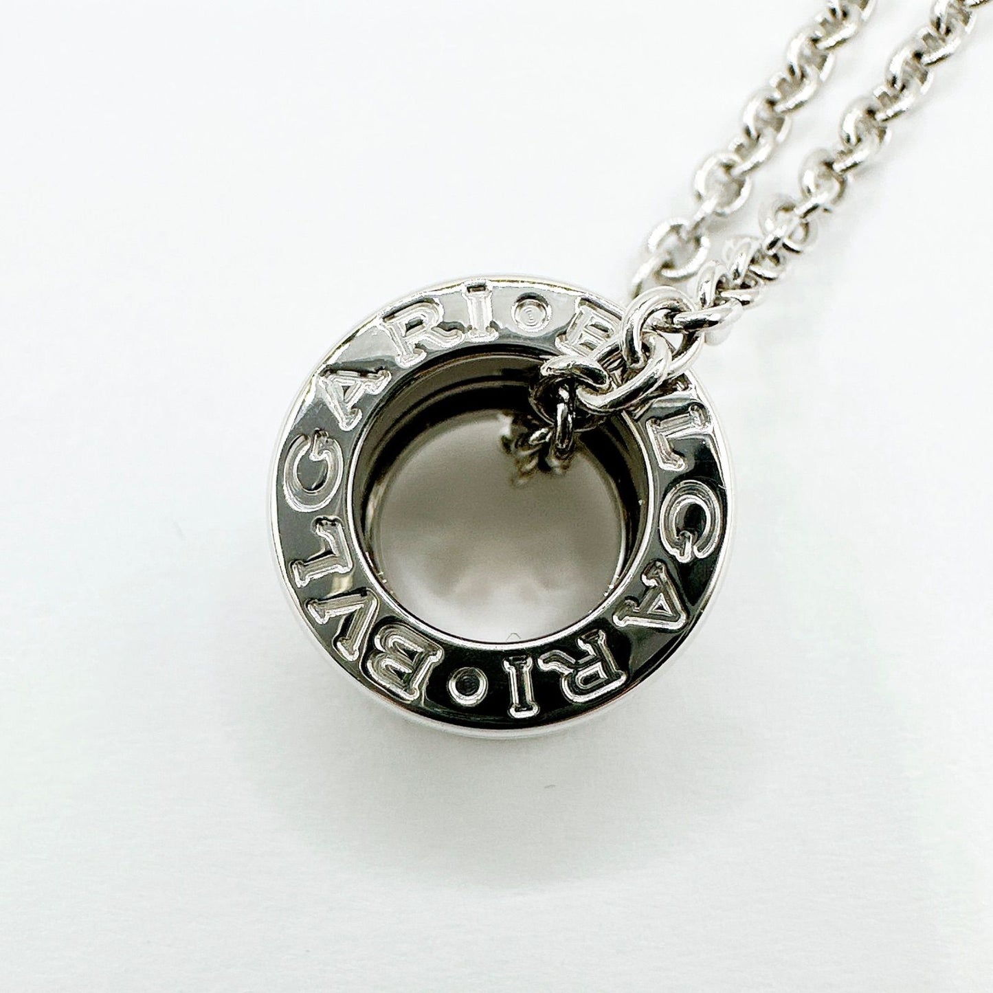 Bvlgari Diamond White Gold Necklace 43 cm — view 5