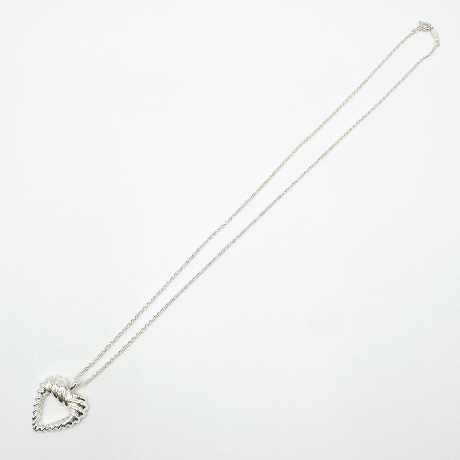 Tiffany & Co Twist Heart Silver Necklace 46 cm — view 8