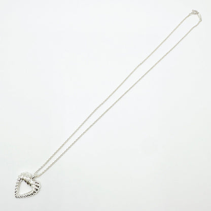 Tiffany & Co Twist Heart Silver Necklace 46 cm — view 8