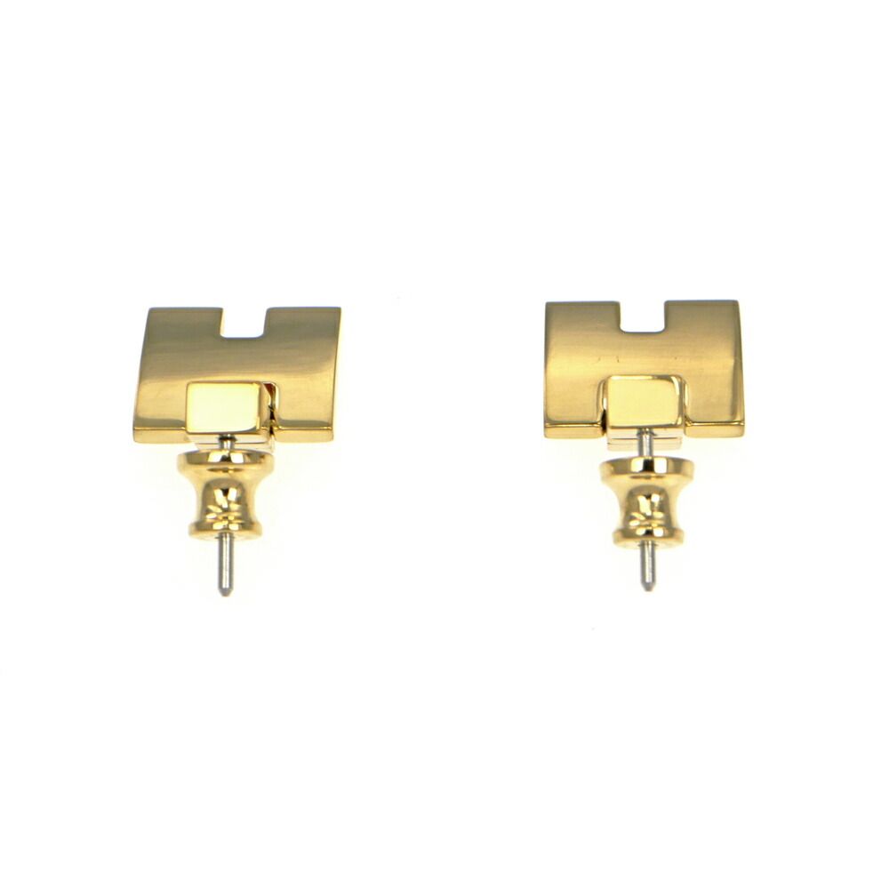Hermes Irene Earrings Gold Orange — view 5