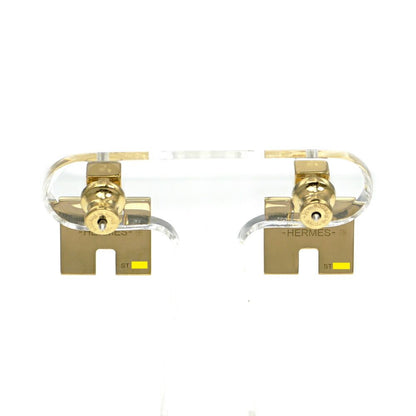 Hermes Irene Earrings Gold Orange — view 2