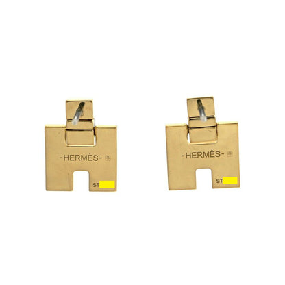 Hermes Irene Earrings Gold Orange — view 7