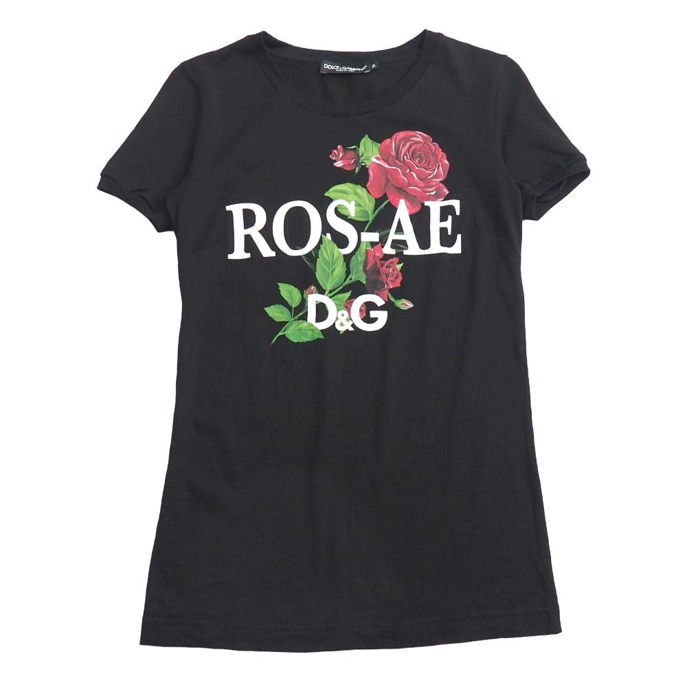 Dolce & Gabbana Short Sleeve T-Shirt 36 Ros Ae D&G Rose