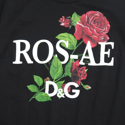 Dolce & Gabbana Short Sleeve T-Shirt 36 Ros Ae D&G Rose — view 5