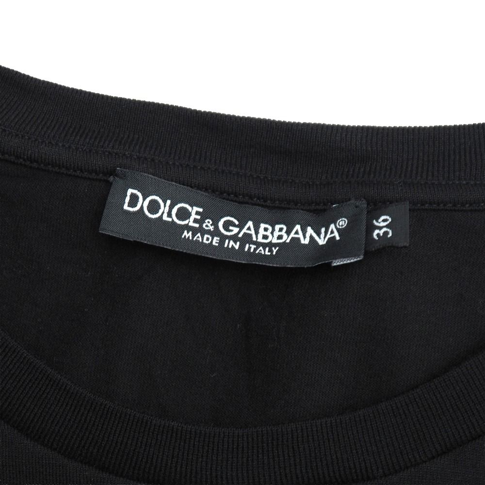 Dolce & Gabbana Short Sleeve T-Shirt 36 Ros Ae D&G Rose — view 7