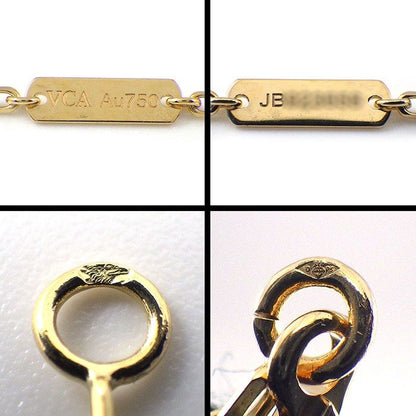 Van Cleef & Arpels Long Necklace Magic Alhambra White Shell 18k Yellow Gold — view 4