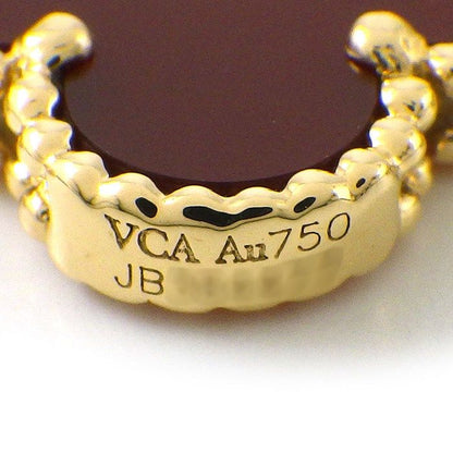 Van Cleef & Arpels Bracelet Vintage Alhambra 5 Motifs Carnelian 18k Yellow Gold — view 4