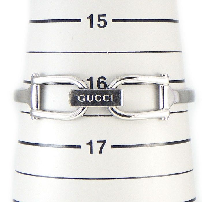 Gucci Watch Bangle Rectangular Black Dial Horsebit Clasp SS — view 9