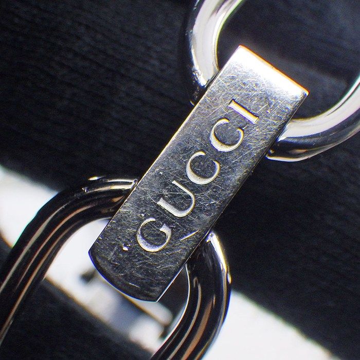 Gucci Watch Bangle Rectangular Black Dial Horsebit Clasp SS — view 7