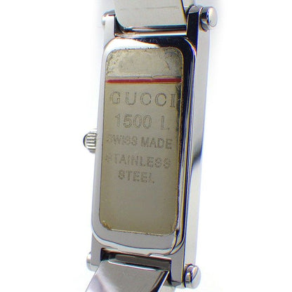 Gucci Watch Bangle Rectangular Black Dial Horsebit Clasp SS — view 4