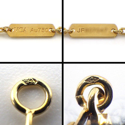 Van Cleef & Arpels Long Necklace Vintage Alhambra Guilloche 18k Yellow Gold — view 4