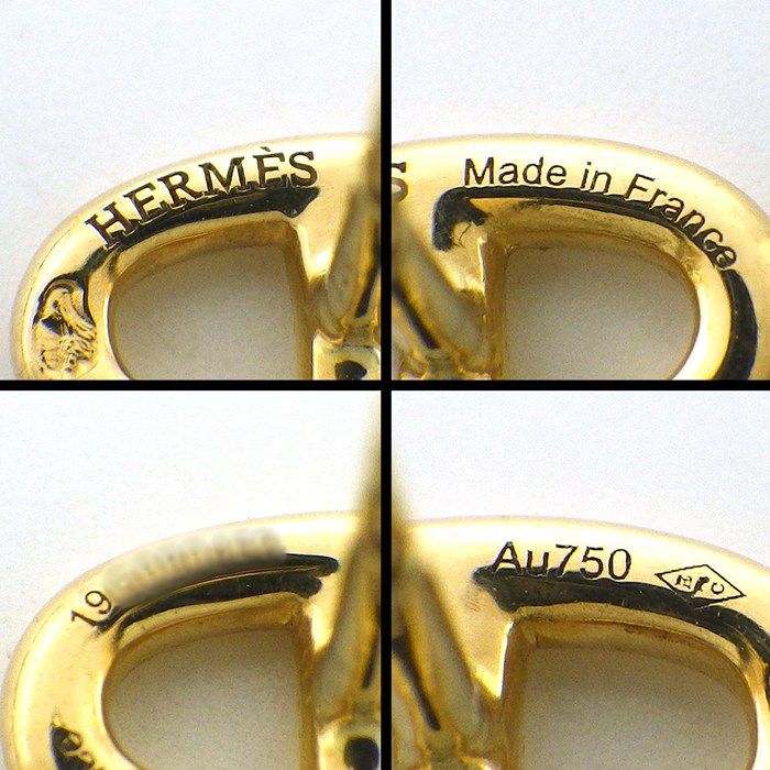 Hermes Earrings Chaine D'ancre Farandole 18k Yellow Gold — view 3