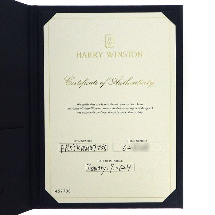 Harry Winston Ring Gate Rosette Flower Round Diamond Total 18k Yellow Gold — view 8