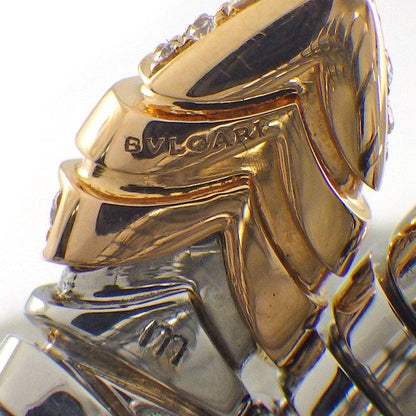 Bvlgari Ring Tubogas Serpenti Spiral Snake Diamond 18k Pink Gold SS — view 4