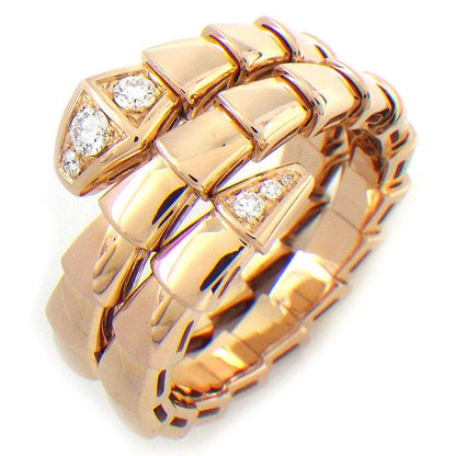 Bvlgari Ring Serpenti Vipa Diamond Total 18k Pink Gold