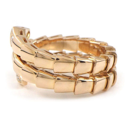 Bvlgari Ring Serpenti Vipa Diamond Total 18k Pink Gold — view 2