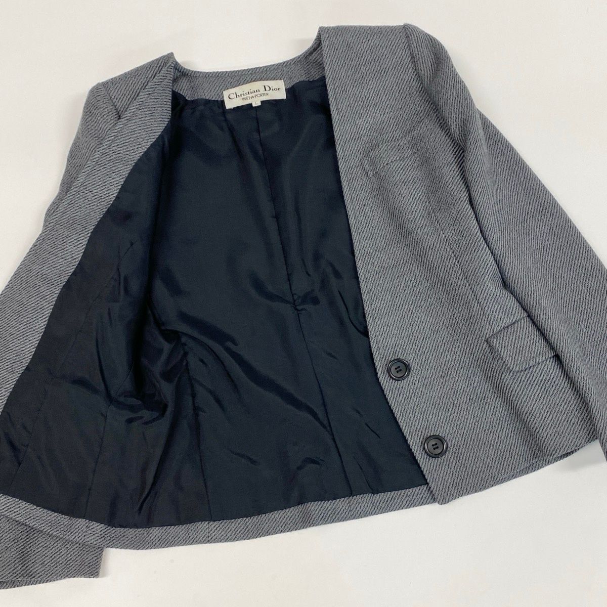Dior Color Jacket Wool L Gray — view 6
