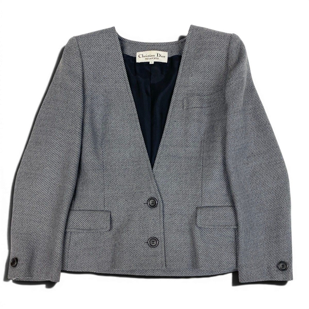 Dior Color Jacket Wool L Gray — view 2