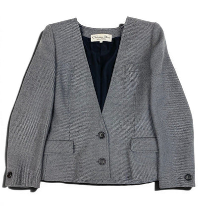 Dior Color Jacket Wool L Gray — view 2