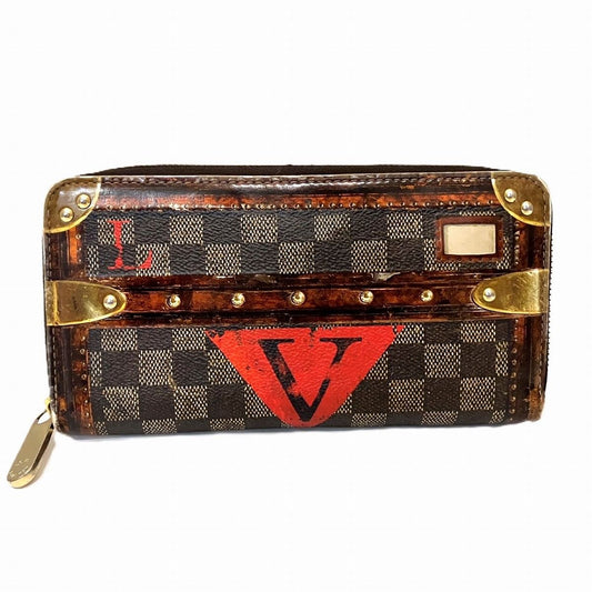 Louis Vuitton Trompe Rouille Zippy Wallet Canvas