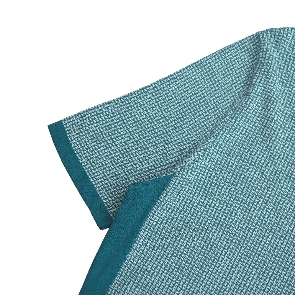 Hermes Short Sleeve Shirt XL Pattern Cotton Knit Sweater — view 4