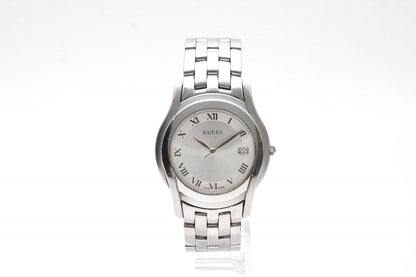 Gucci Watch Quartz Silver Dial Roman Index Date Stainless Steel — view 4