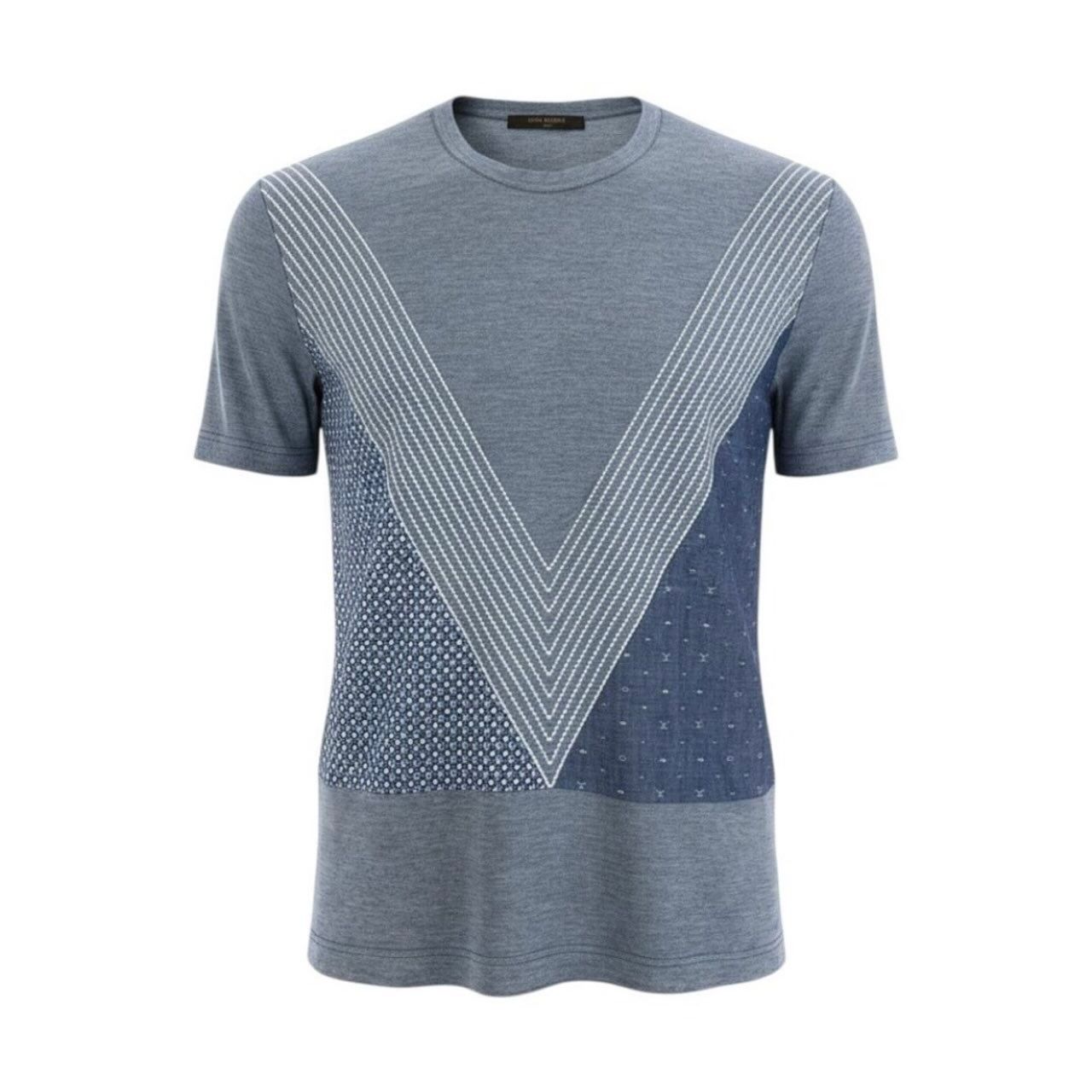 Louis Vuitton Patchwork Monogram Top Stitch Shirt