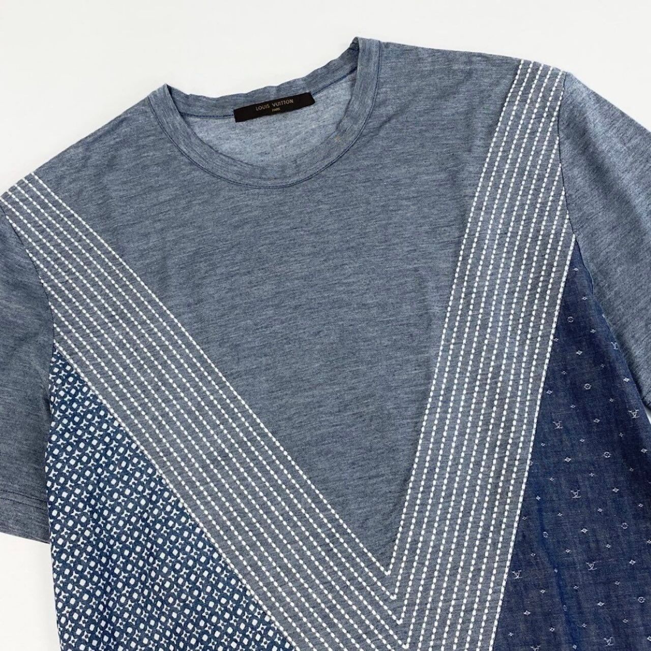 Louis Vuitton Patchwork Monogram Top Stitch Shirt — view 4