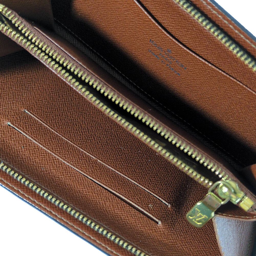 Louis Vuitton Monogram Porto Viemones Zip Around Wallet Brown — view 5