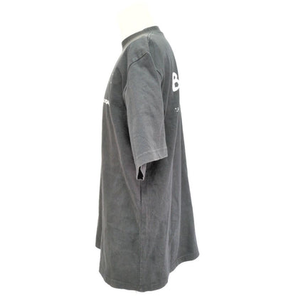 Balenciaga Hand Drawn Logo Large Fit T-Shirt Short Sleeve Top Xxs Black — view 2