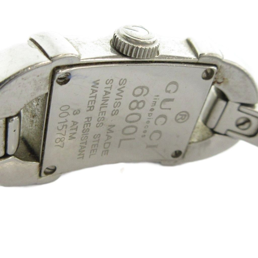 Gucci Watch Quartz Bangle Square Logo Silver — view 4