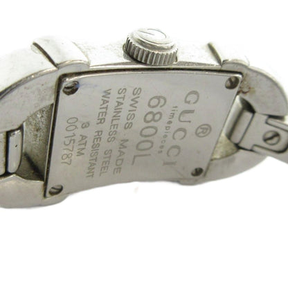 Gucci Watch Quartz Bangle Square Logo Silver — view 4
