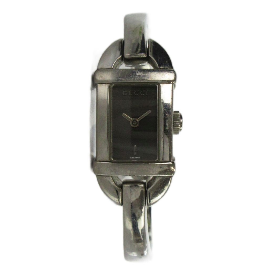 Gucci Watch Quartz Bangle Square Logo Silver — view 2