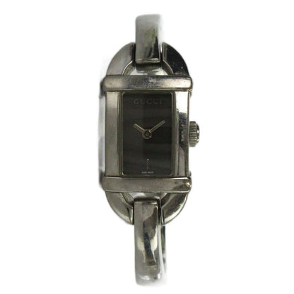 Gucci Watch Quartz Bangle Square Logo Silver — view 2
