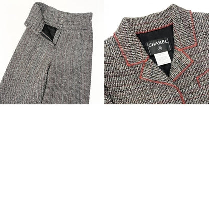 Chanel Vintage Tweed Set Tailored Jacket Bottom Pants Set — view 9