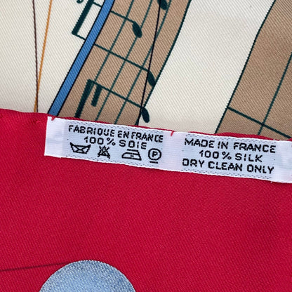 Hermes Scarf Silk Carre 90 Music Played by Spheres la Musique Des — view 6