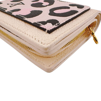 Louis Vuitton Portefeuille Clair Empreinte Leather Trifold Wallet White — view 6