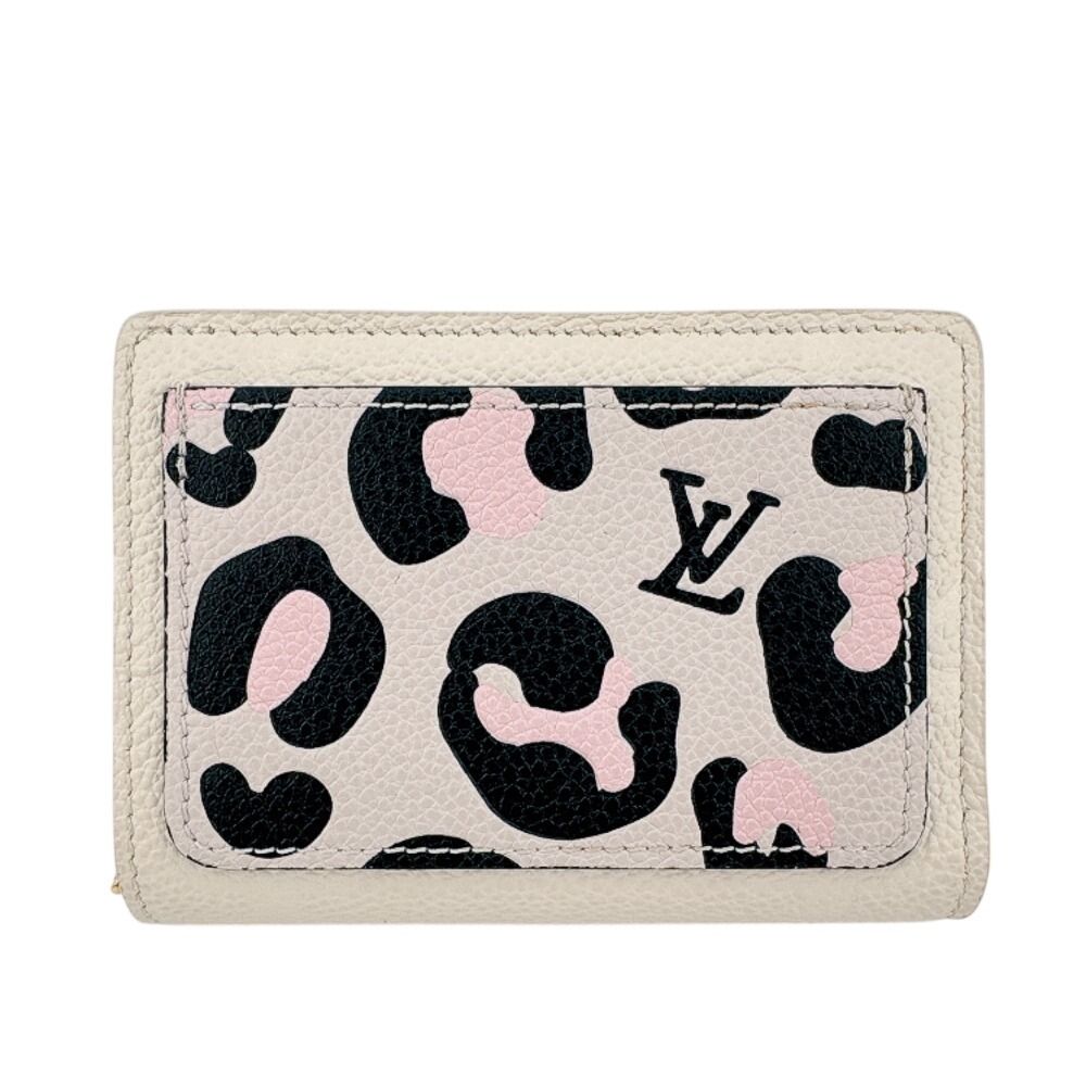 Louis Vuitton Portefeuille Clair Empreinte Leather Trifold Wallet White