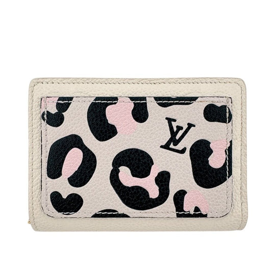 Louis Vuitton Portefeuille Clair Empreinte Leather Trifold Wallet White