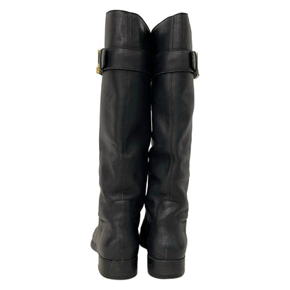 Louis Vuitton Long Boots 37 Black Gold Leather — view 3